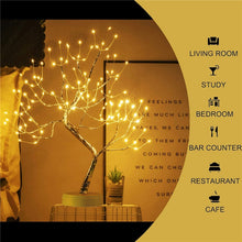 Load image into Gallery viewer, LED Night Light Mini Christmas Tree Copper Wire Garland Lamp For Kids Home Bedroom Decoration Decor Fairy Light Holiday lighting