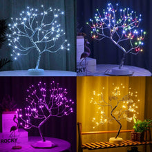 Load image into Gallery viewer, LED Copper Wire Night Light Tree Fairy Lights Home Decoration Night Lamp For Bedroom Bedside Table Lamp USB And Battery Operated