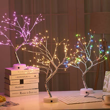 Load image into Gallery viewer, LED Night Light Mini Christmas Tree Copper Wire Garland Lamp For Kids Home Bedroom Decoration Decor Fairy Light Holiday lighting