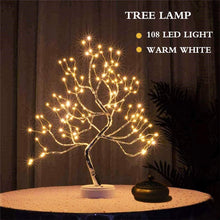 Load image into Gallery viewer, LED Night Light Mini Christmas Tree Copper Wire Garland Lamp For Kids Home Bedroom Decoration Decor Fairy Light Holiday lighting