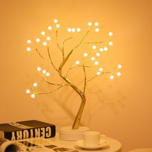 Load image into Gallery viewer, LED Night Light Mini Christmas Tree Copper Wire Garland Lamp For Kids Home Bedroom Decoration Decor Fairy Light Holiday lighting