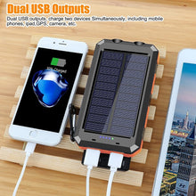 Load image into Gallery viewer, 80000mAh Portable Solar Power Bank Charging Poverbank Three defenses External Battery Charger Strong LED Light Double USB