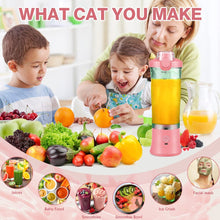 Load image into Gallery viewer, Portable Blender Mini Juicer Machine Shakes Smoothie Blender Rechargeable Blender Bottle Electric Juicer For Orange Fruit Mixers