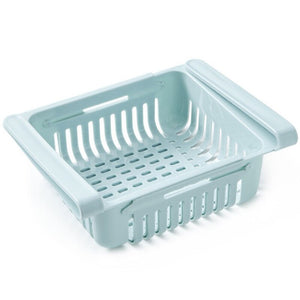 Multifunction Kitchen Refrigerator Storage Basket Rack Fridge Freezer Shelf Holder Pull-out Plastic Drawer Organiser Space Saver