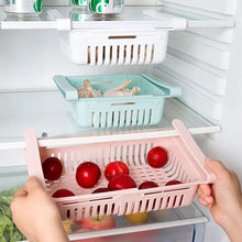 Load image into Gallery viewer, Multifunction Kitchen Refrigerator Storage Basket Rack Fridge Freezer Shelf Holder Pull-out Plastic Drawer Organiser Space Saver