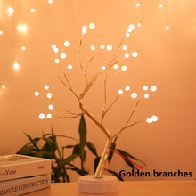 Load image into Gallery viewer, LED Copper Wire Night Light Tree Fairy Lights Home Decoration Night Lamp For Bedroom Bedside Table Lamp USB And Battery Operated