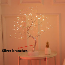 Load image into Gallery viewer, LED Copper Wire Night Light Tree Fairy Lights Home Decoration Night Lamp For Bedroom Bedside Table Lamp USB And Battery Operated