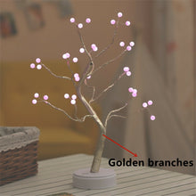 Load image into Gallery viewer, LED Copper Wire Night Light Tree Fairy Lights Home Decoration Night Lamp For Bedroom Bedside Table Lamp USB And Battery Operated