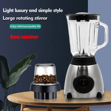 Load image into Gallery viewer, 1.5L Stationary Glass Blender 2 in 1 Fruits Juicer Machine Electric Bean Blender Mixer 5 Speeds Juice Extractor 1000W