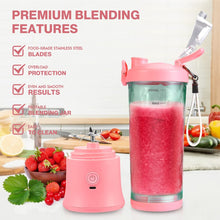 Load image into Gallery viewer, Portable Blender Mini Juicer Machine Shakes Smoothie Blender Rechargeable Blender Bottle Electric Juicer For Orange Fruit Mixers