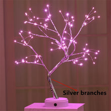 Load image into Gallery viewer, LED Copper Wire Night Light Tree Fairy Lights Home Decoration Night Lamp For Bedroom Bedside Table Lamp USB And Battery Operated