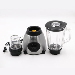 1.5L Stationary Glass Blender 2 in 1 Fruits Juicer Machine Electric Bean Blender Mixer 5 Speeds Juice Extractor 1000W