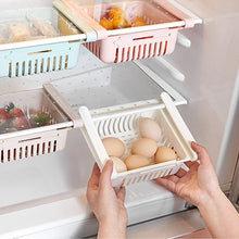 Load image into Gallery viewer, Multifunction Kitchen Refrigerator Storage Basket Rack Fridge Freezer Shelf Holder Pull-out Plastic Drawer Organiser Space Saver