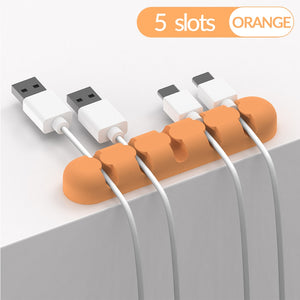 ORICO Cable Holder Silicone Cable Organizer USB Winder Desktop Tidy Management Clips Holder For Mouse Keyboard Earphone Headset