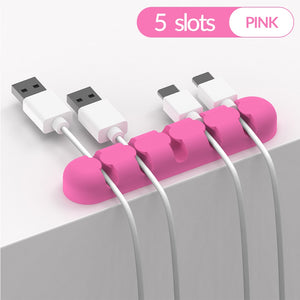 ORICO Cable Holder Silicone Cable Organizer USB Winder Desktop Tidy Management Clips Holder For Mouse Keyboard Earphone Headset