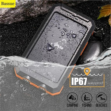 Load image into Gallery viewer, Solar 80000mAh Power Bank Dual USB powerbank Waterproof Battery External Portable Charging with LED Light 2USB powerbank