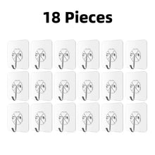 Load image into Gallery viewer, Transparent Strong Self Adhesive Door Wall Hangers Hooks Suction Heavy Load Rack Cup Sucker for Home and Kitchen Bathroom