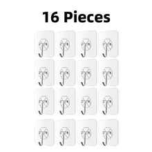 Load image into Gallery viewer, Transparent Strong Self Adhesive Door Wall Hangers Hooks Suction Heavy Load Rack Cup Sucker for Home and Kitchen Bathroom