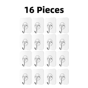 Transparent Strong Self Adhesive Door Wall Hangers Hooks Suction Heavy Load Rack Cup Sucker for Home and Kitchen Bathroom