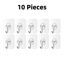 Load image into Gallery viewer, Transparent Strong Self Adhesive Door Wall Hangers Hooks Suction Heavy Load Rack Cup Sucker for Home and Kitchen Bathroom