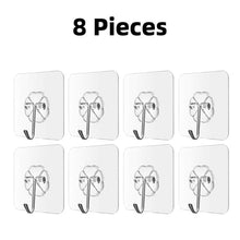 Load image into Gallery viewer, Transparent Strong Self Adhesive Door Wall Hangers Hooks Suction Heavy Load Rack Cup Sucker for Home and Kitchen Bathroom