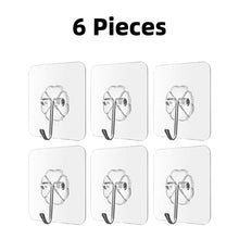 Load image into Gallery viewer, Transparent Strong Self Adhesive Door Wall Hangers Hooks Suction Heavy Load Rack Cup Sucker for Home and Kitchen Bathroom