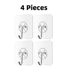 Load image into Gallery viewer, Transparent Strong Self Adhesive Door Wall Hangers Hooks Suction Heavy Load Rack Cup Sucker for Home and Kitchen Bathroom