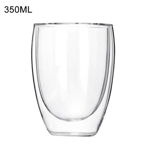 New 6Pcs 80ml 2.7oz Glass Double Walled Heat Insulated Tumbler Espresso Tea Cup coffee mug tazas de ceramica creativas