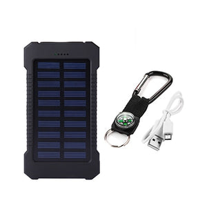 Iphone 6 7 8 20000 mah Portable Solar Power Bank 20000mAh External Battery DUAL USB powerbank Charge Phone Charger