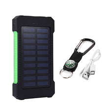 Load image into Gallery viewer, Iphone 6 7 8 20000 mah Portable Solar Power Bank 20000mAh External Battery DUAL USB powerbank Charge Phone Charger