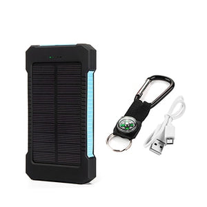 Iphone 6 7 8 20000 mah Portable Solar Power Bank 20000mAh External Battery DUAL USB powerbank Charge Phone Charger