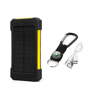 Iphone 6 7 8 20000 mah Portable Solar Power Bank 20000mAh External Battery DUAL USB powerbank Charge Phone Charger