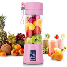 Load image into Gallery viewer, 380ML 2/4/6 Blades Handhels Juicer Bottle Portable Mini USB Electric Fruit Citrus Lemon Juicer Blender Squeezer Reamer Machine