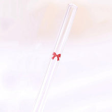 Load image into Gallery viewer, Glass Straw Glass Drinking Straw Glass Tube Heater drink straw Heat Resistant Party Tube Patterned Party Decoration Drinkware