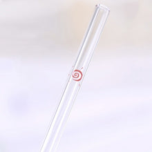 Load image into Gallery viewer, Glass Straw Glass Drinking Straw Glass Tube Heater drink straw Heat Resistant Party Tube Patterned Party Decoration Drinkware